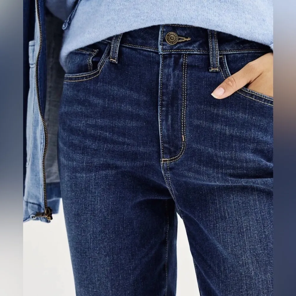 Womens Sonoma Goods For Life Curvy High Rise Skinny Jeans 4 Reg Dark Wash New - Image 5