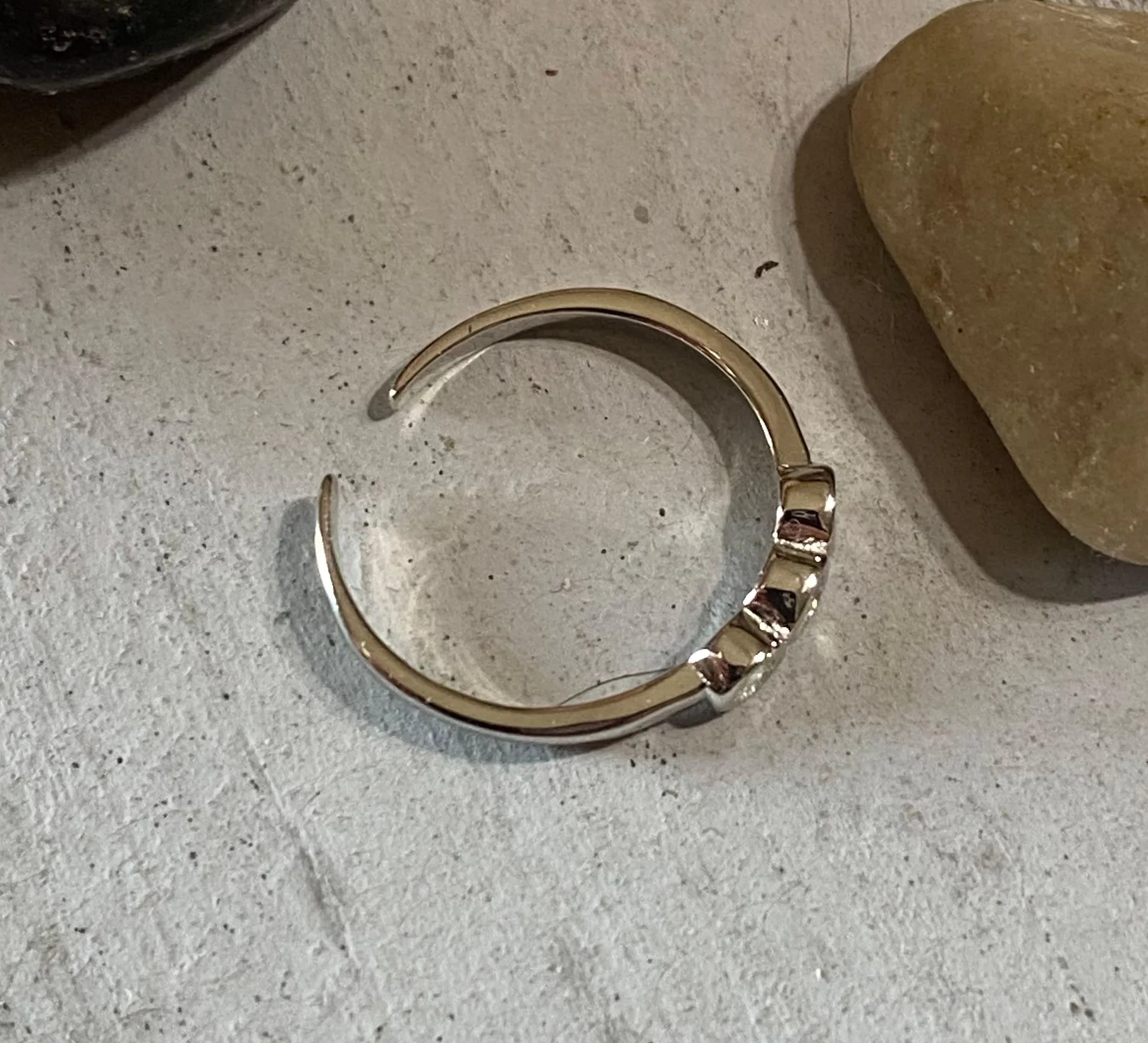 Sterling Silver CZ Toe Ring - Image 4