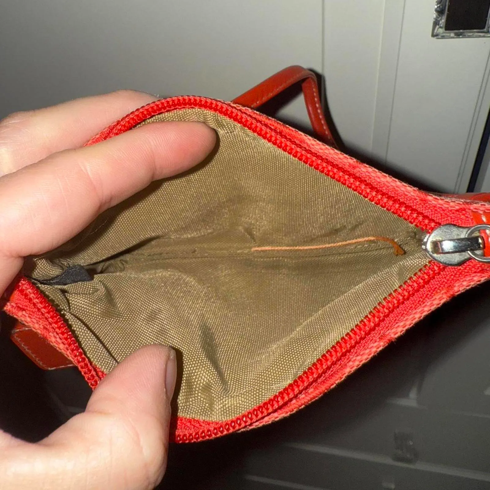 COACH y2k Soho Red Signature Canvas Wristlet - Image 3