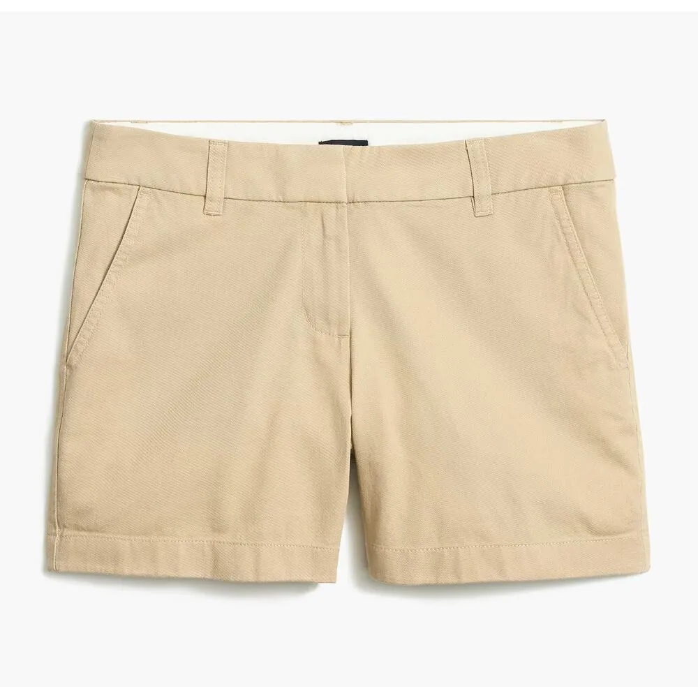 J.Crew 5" Classic Chino Short Light Khaki Preppy Coastal Vacation US 16 NWT - Image 4