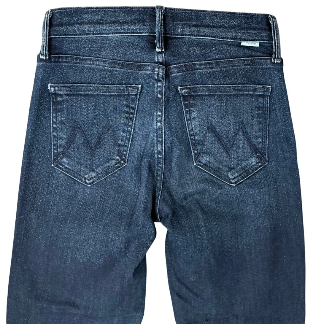 MOTHER Rascal Dark Wash Trip Down Memory Lane Ankle Snippet Skinny Jeans Size 24 Blue - Image 12