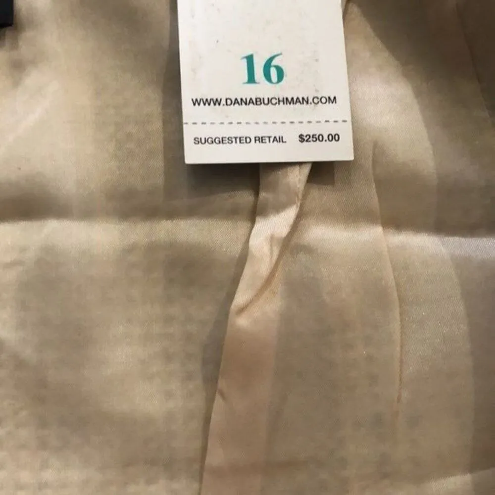 Dana Buchman Yellow and Brown Skirt Size 16 - Image 8