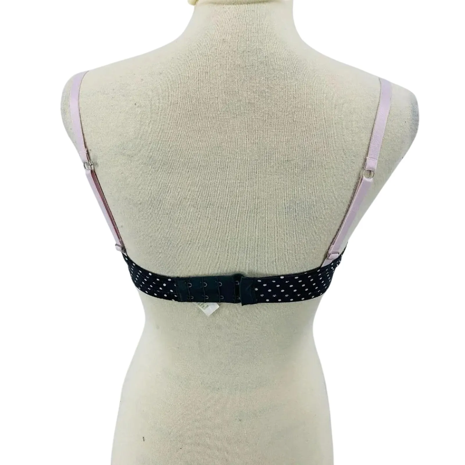 Motherhood Maternity Grey Pink Polka Dot Nursing Bra 34C - Image 9