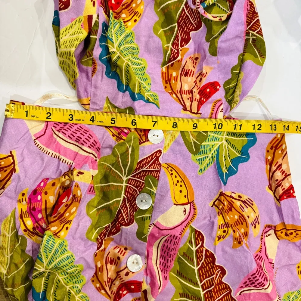 Farm Rio  lilac bananas midi dress NWT - Image 9