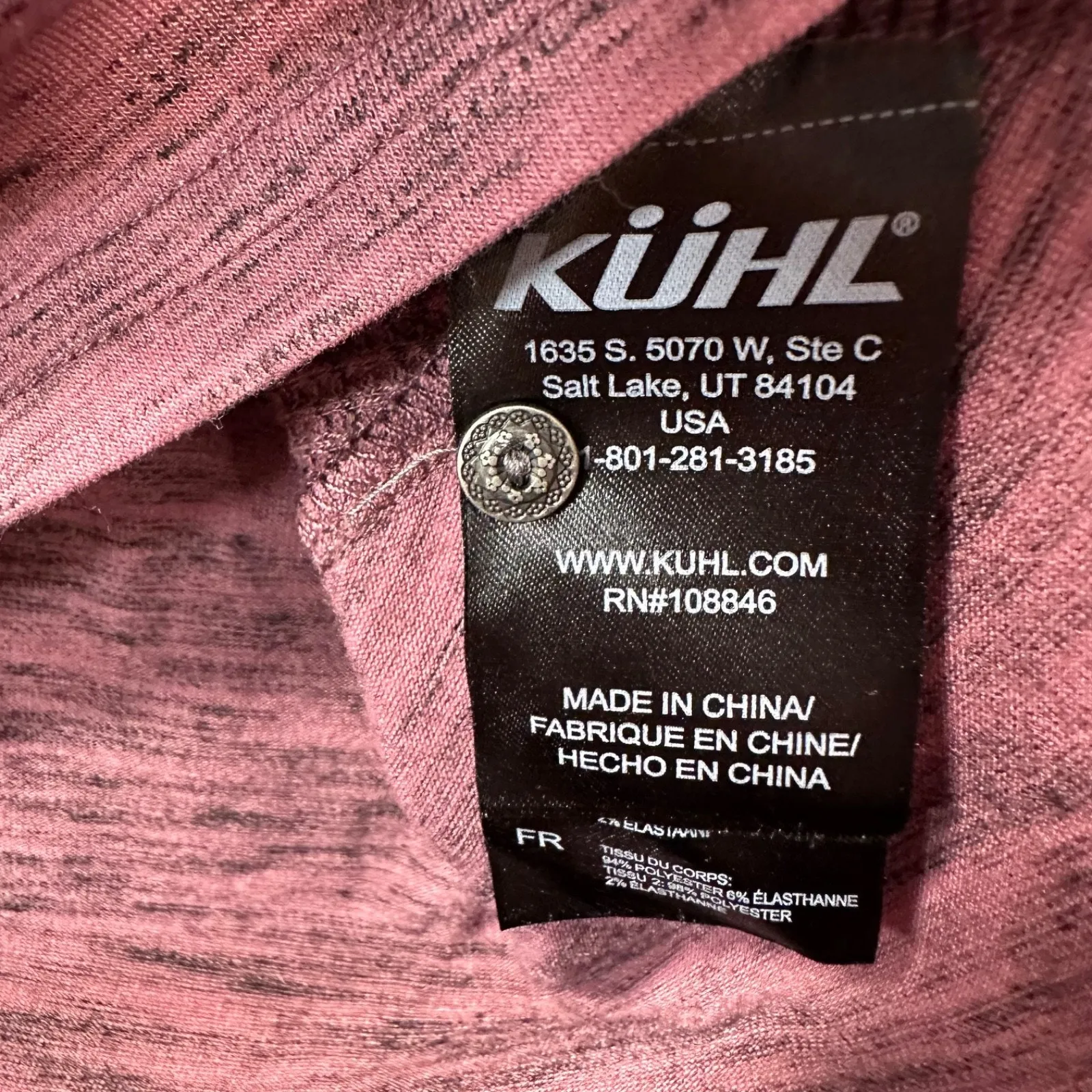 KUHL Svenna Short Sleeve Henley Knit Top Women's Small Short Sleeve Purple 1820 - Image 7