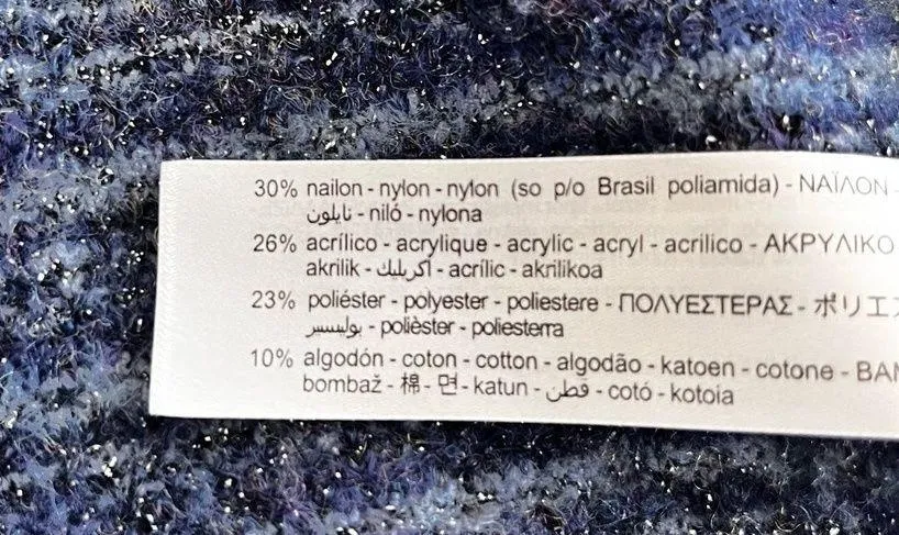 Zara metallic thread knit sweater dress size Large - Image 6