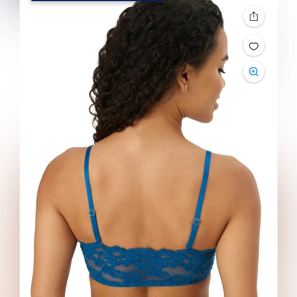 Adore Me Blue Lace Bra with Adjustable Straps
Size 3X - Image 2