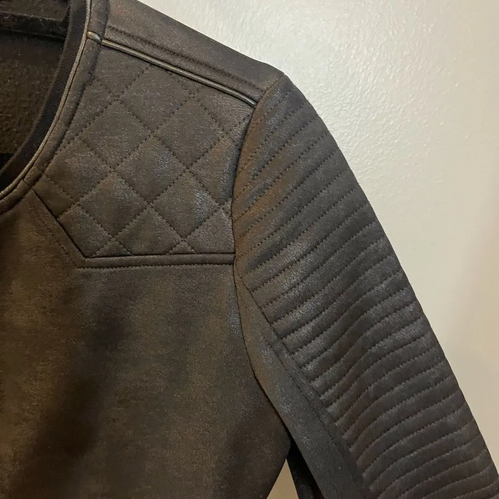 The Kooples Black Bomber Jacket with Zipper and Fitted Style - Image 5