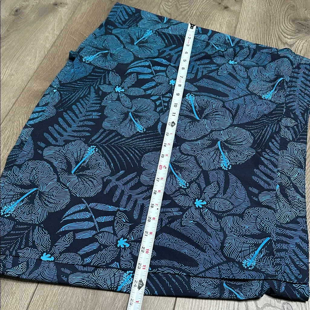 RipSkirt Hawaii 19” Wrap Beach Coverup Skirt Blue Floral‎ Size XXL - Image 10