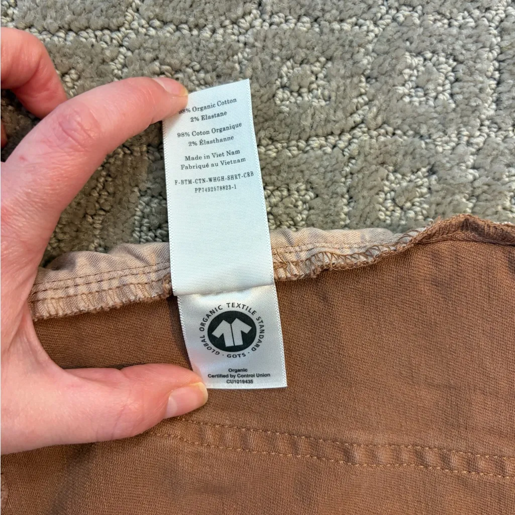 Everlane Wayhigh Brown Denim Shorts, Size 8 - Image 6