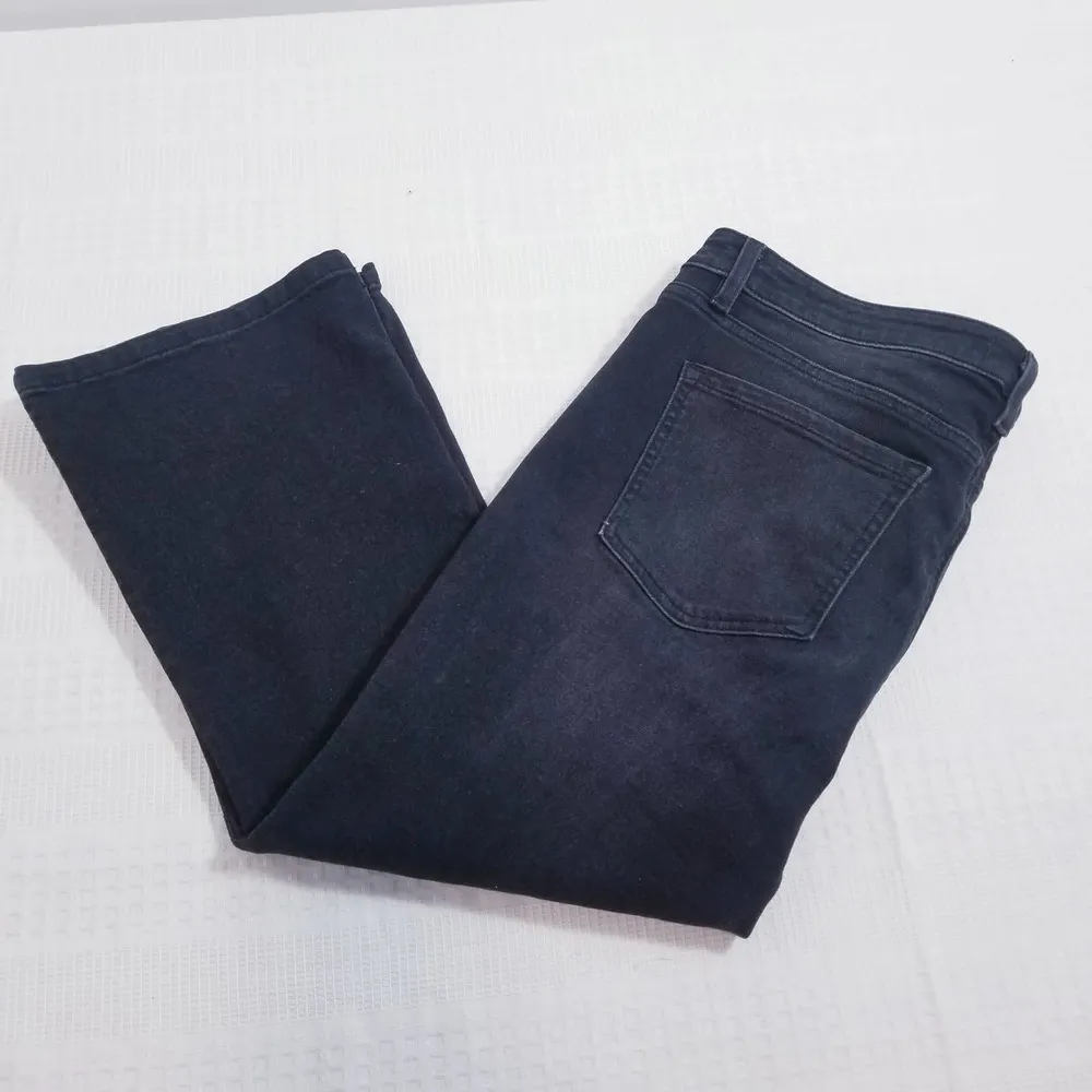 Lane Bryant Midrise Girlfriend Black Bootcut Denim - Image 2