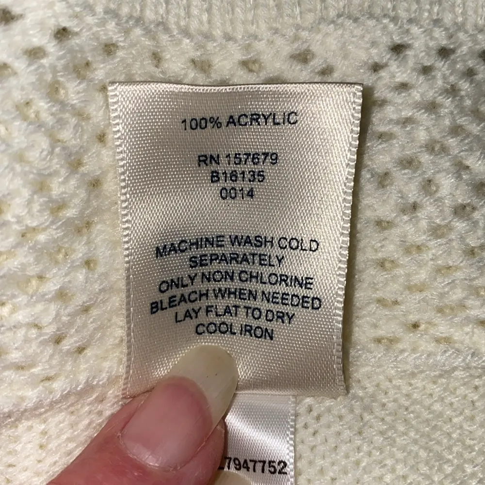 BLAIR shrug bolero open front cardigan short sleeve knit sweater white size M - Image 6