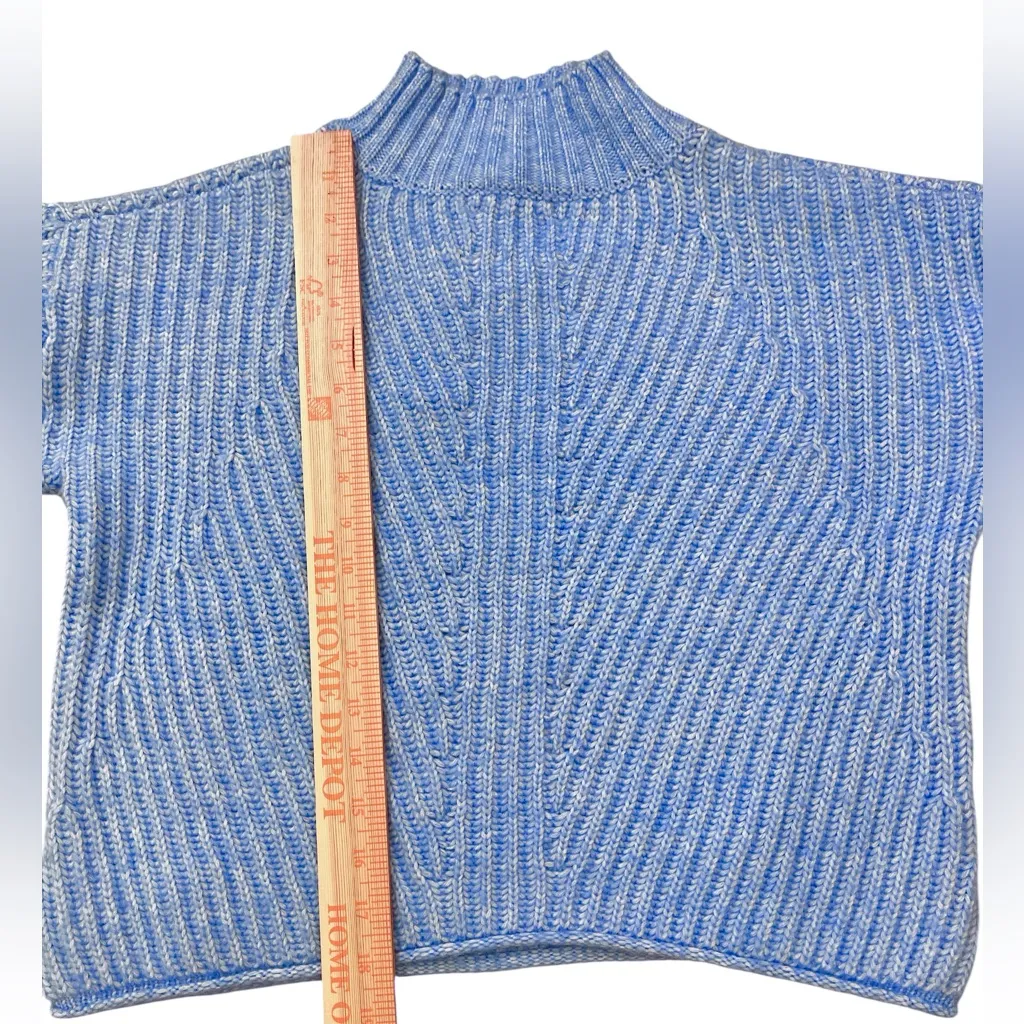SO Light Blue Cowl Neck Sweater - Image 3