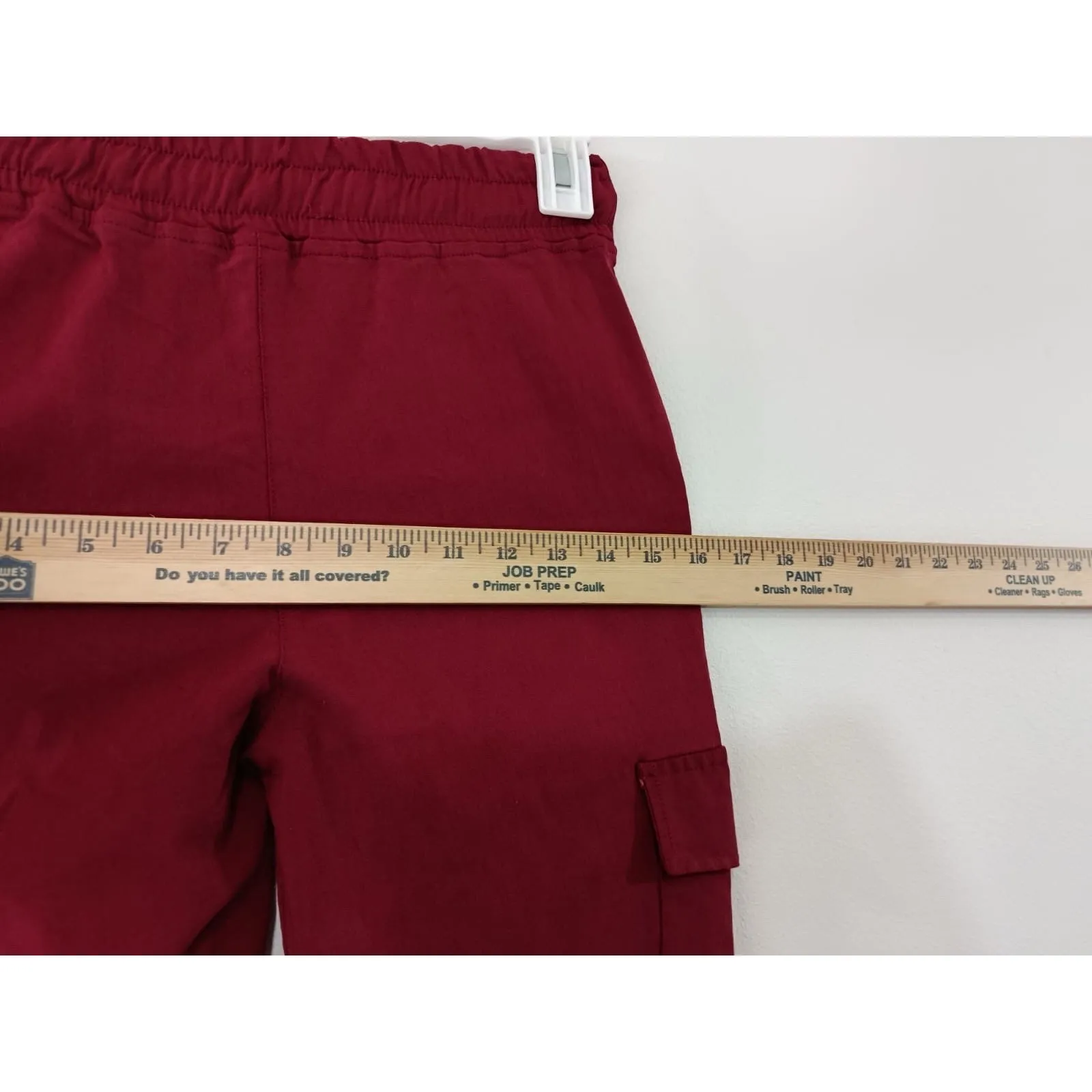 Faden Women’s Cargo Jogger Pants Burgundy Size Medium Red - Image 10