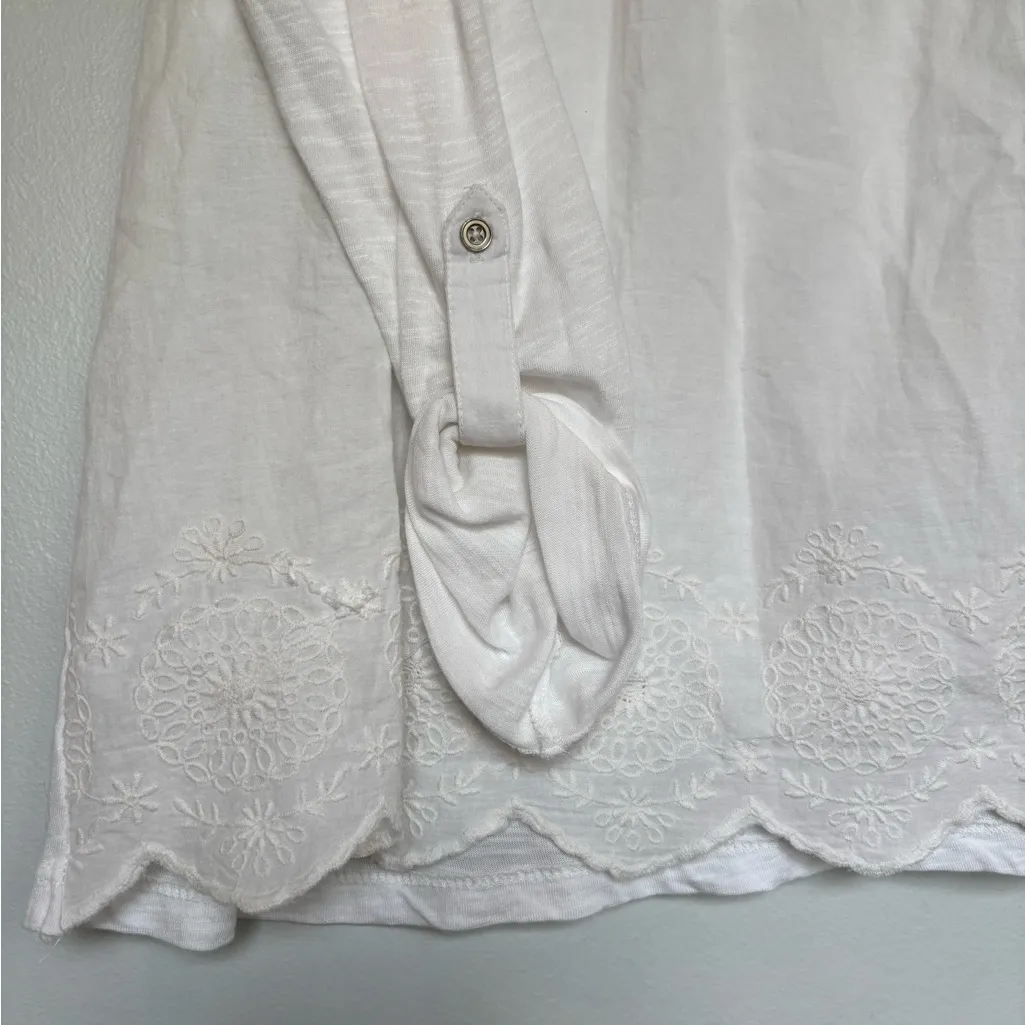 Gloria Vanderbilt White Creamy Long Sleeve Blouse - Image 2