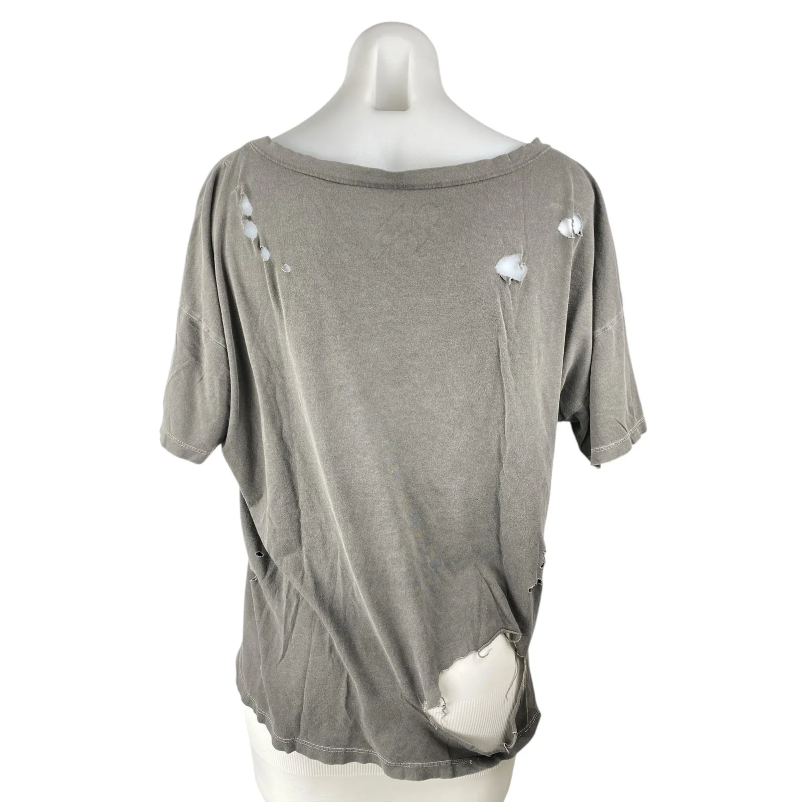 Chaser Pink Floyd The Wall Gray Distressed Short Sleeve Band T Shirt Tee Top L - Image 2