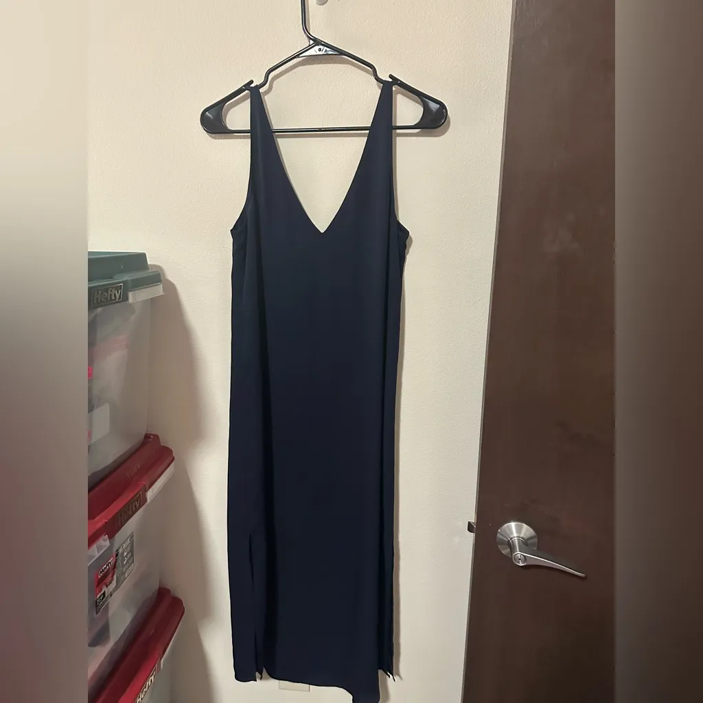 Aritzia Babaton Jeremy midi slip dress navy size XS YPO1-8412-26 - Image 7