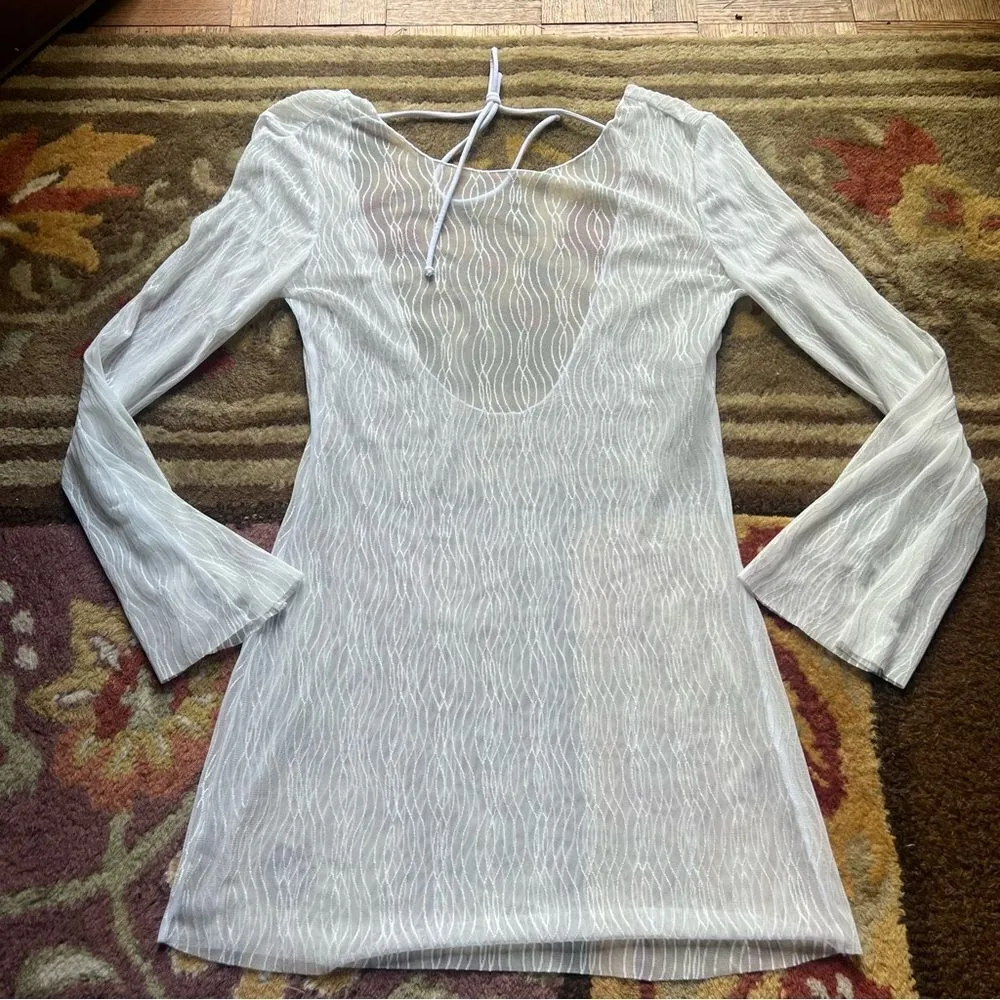 White sheer coverup - Image 3