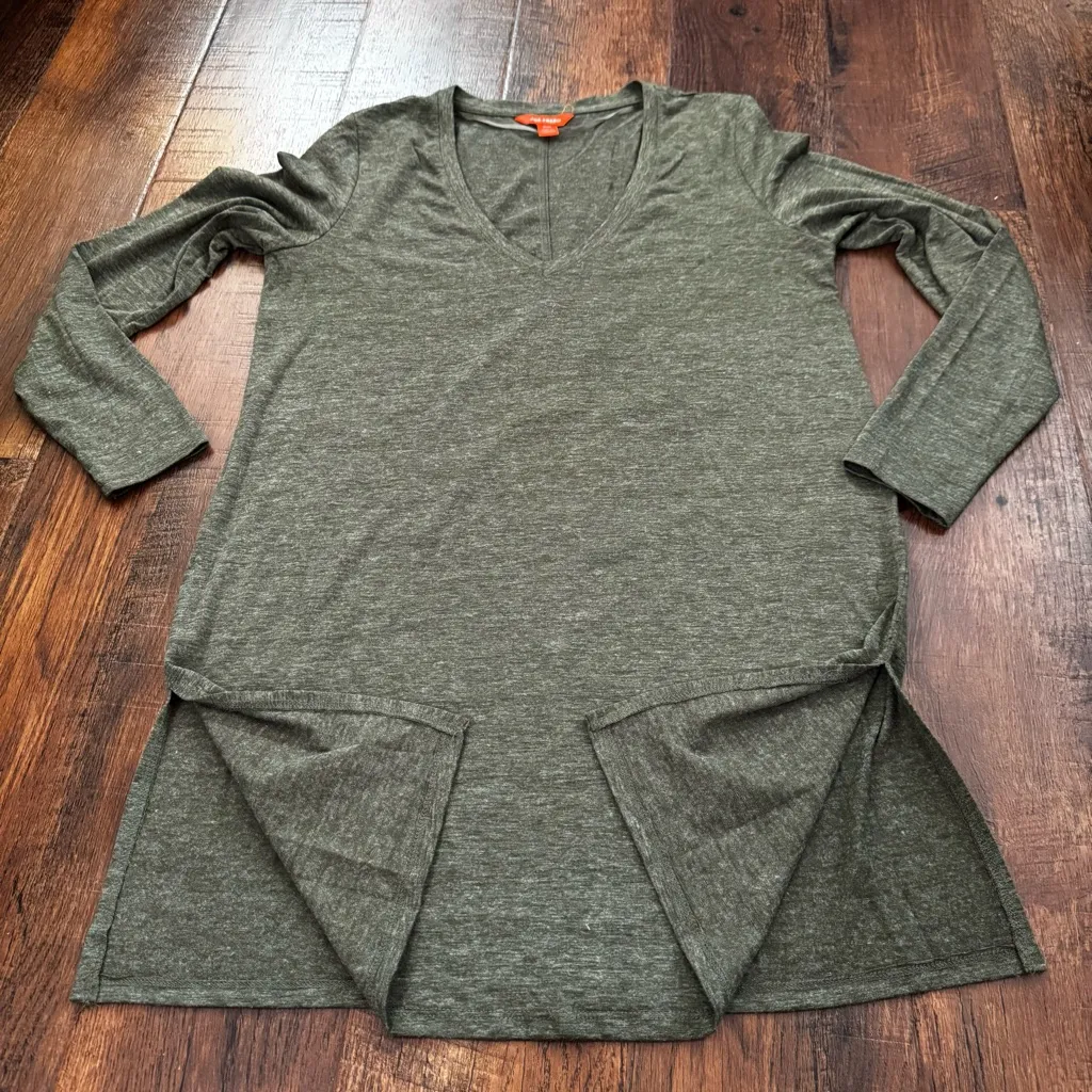 JOE FRESH green v-neck tunic, size M - Image 3
