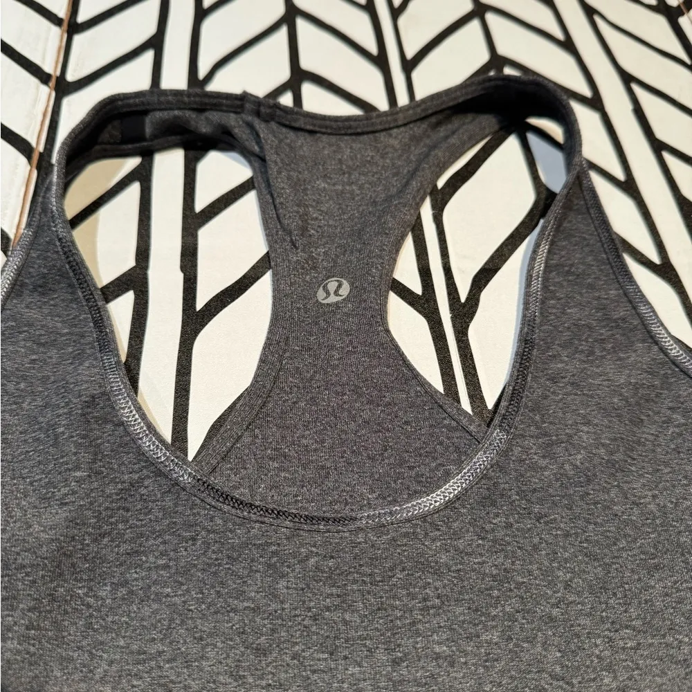 Lululemon Cool Racerback Tank in Heathered Coal Gray size S - Image 8