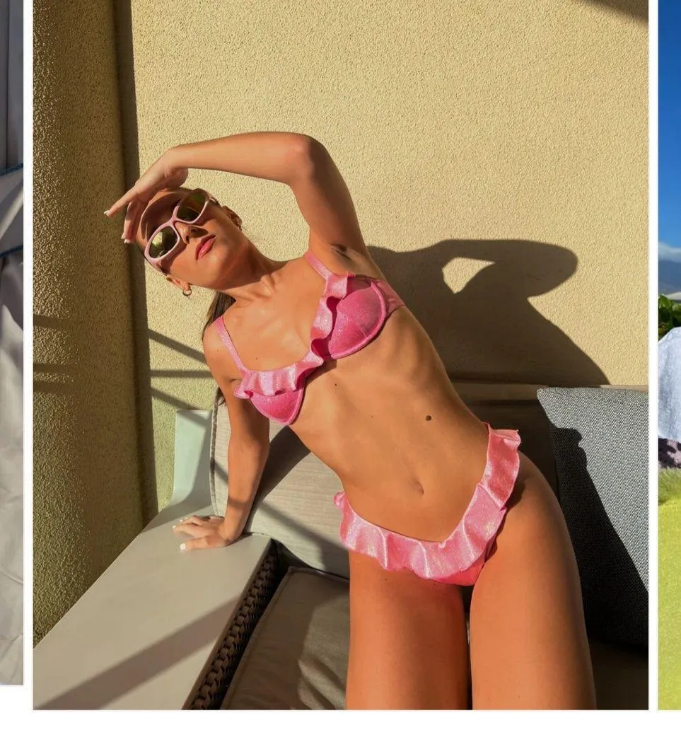 Strawberry Milk Mob Swim Top & Bottom Small - Image 3