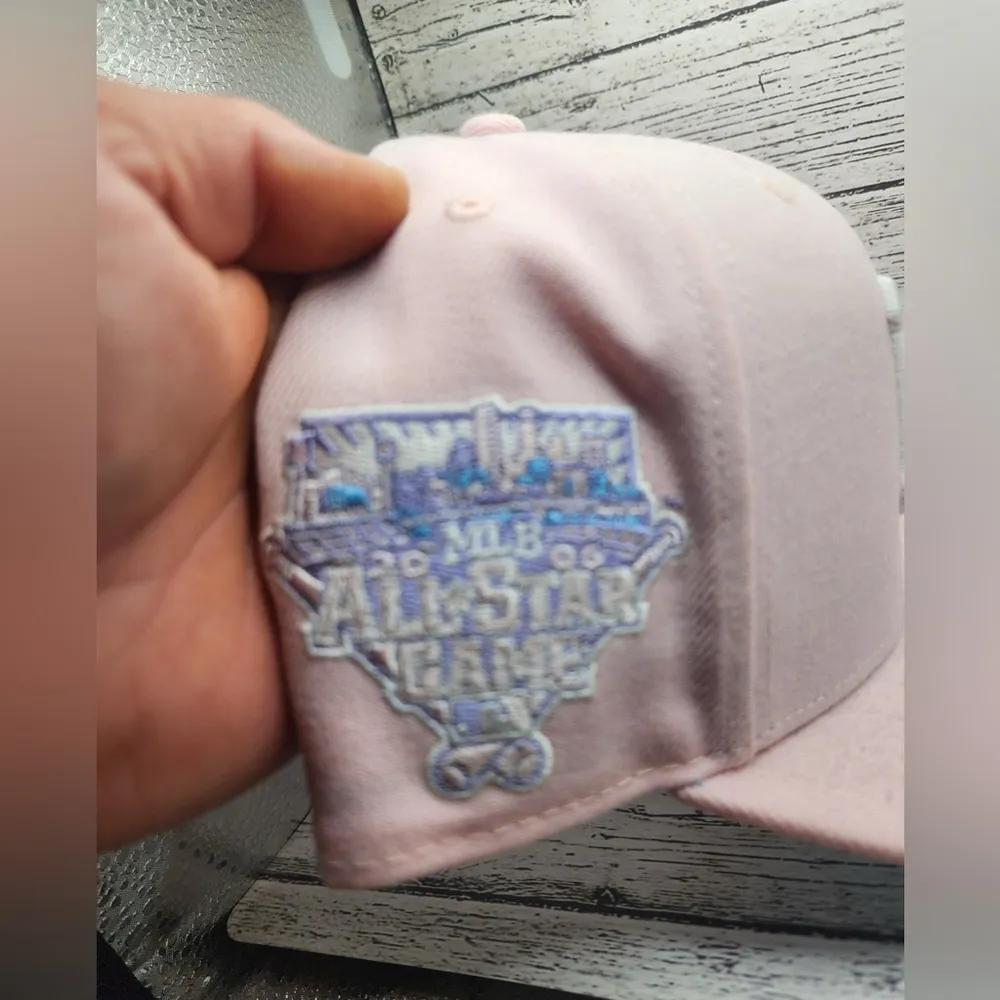 Pittsburgh Pirates pink 2006 all Star Game Snapback hat New Era 47 - Image 3