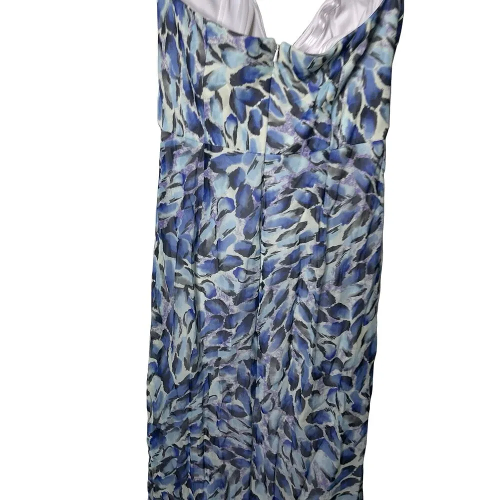 Katie May Baby Cakes Blue Grey sweetheart neck Gown sz M - Image 9