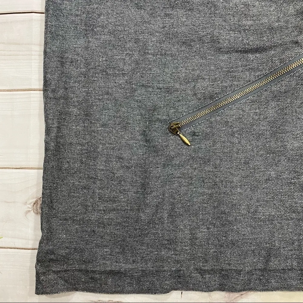 Alexander McQueen Linen Wool Blend Shift Dress 44 - Image 3