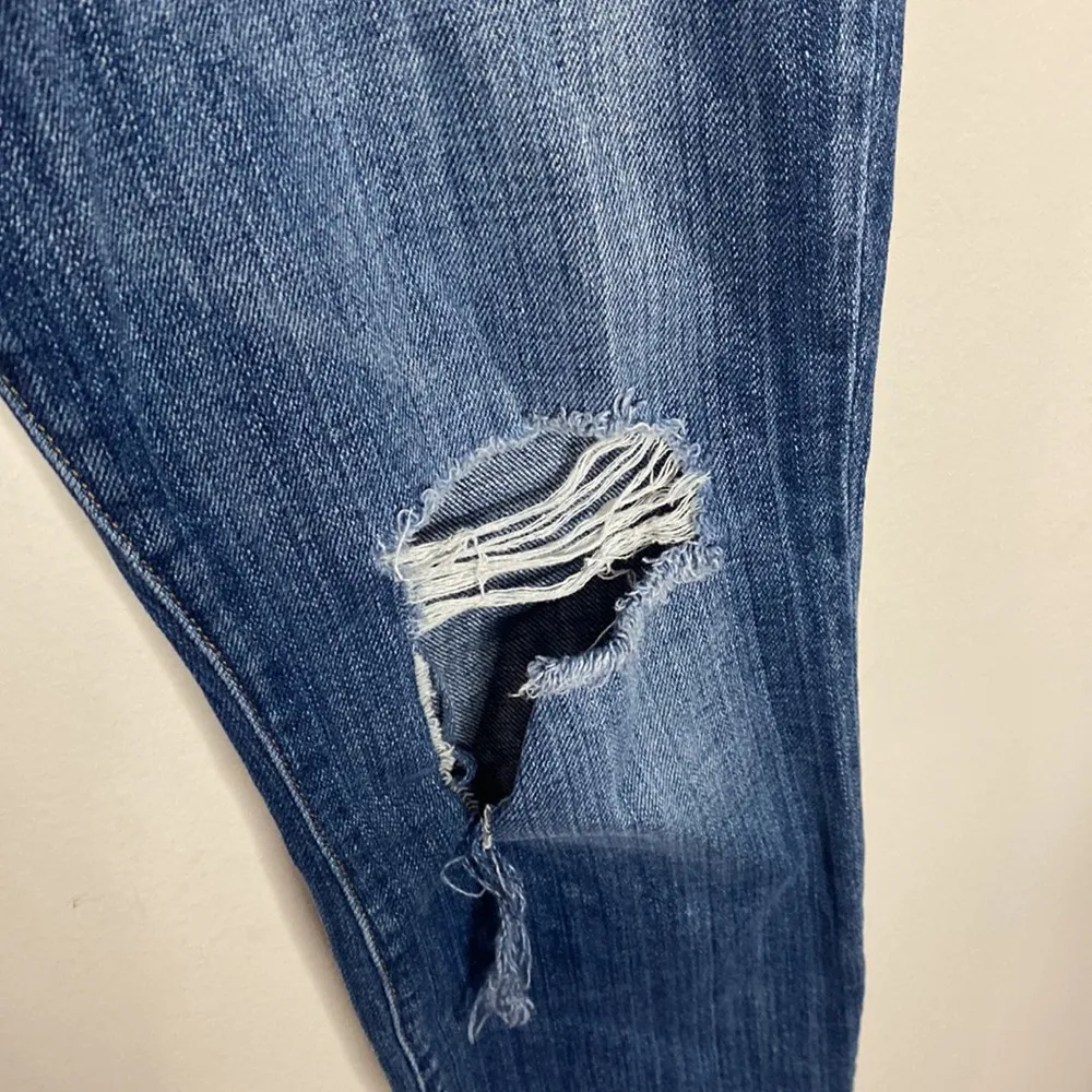 Current Elliott the stiletto windmill destroy slim jeans busted knee size 25 - Image 9