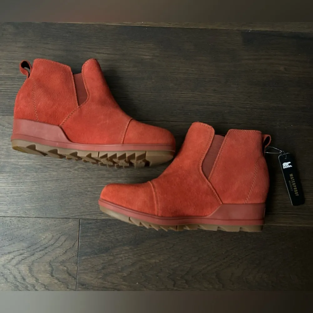 New Sorel Evie suede wedge booties - Image 5