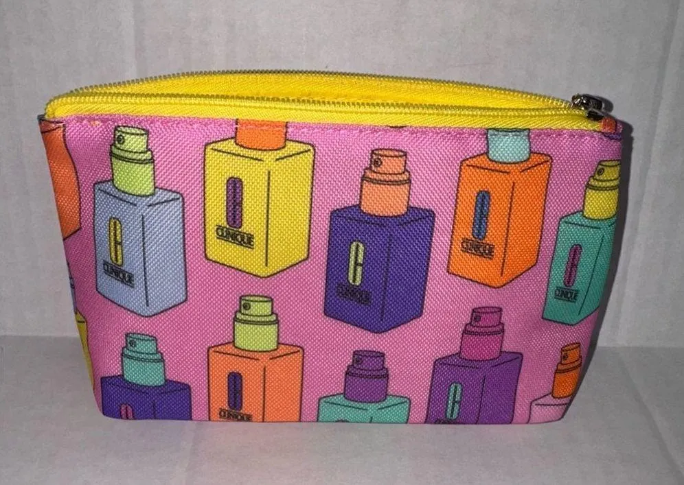 Clinique Moisturizer Bottle Makeup Cosmetic Bag NEW NWOT - Image 2