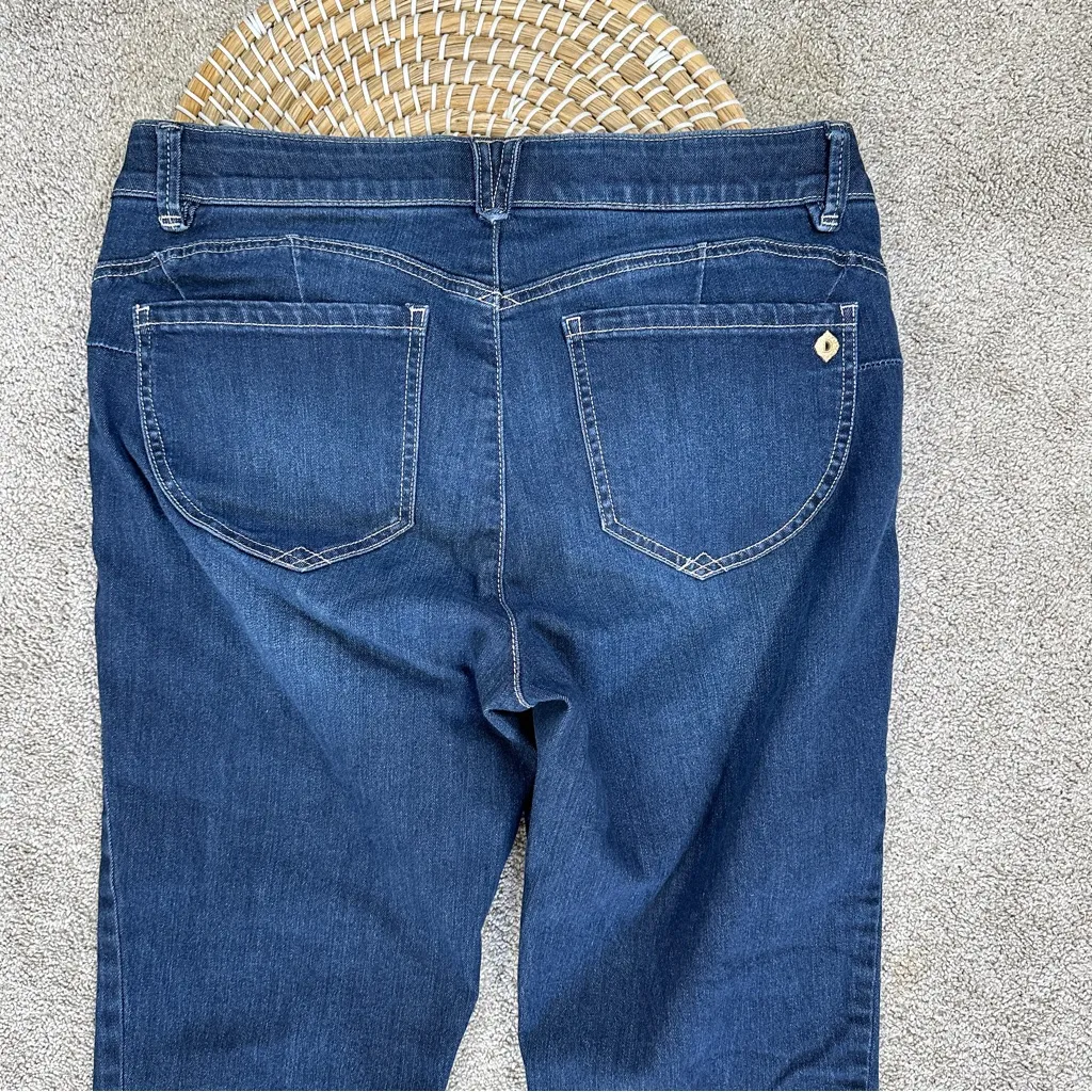 Democracy Women’s Ab Solution Ankle Skimmer Skinny Jeans Mid Rise Medium Wash 12 - Image 5