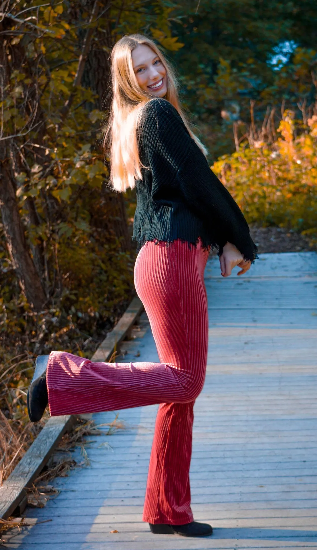 SheIn Velvet Pants - Image 2