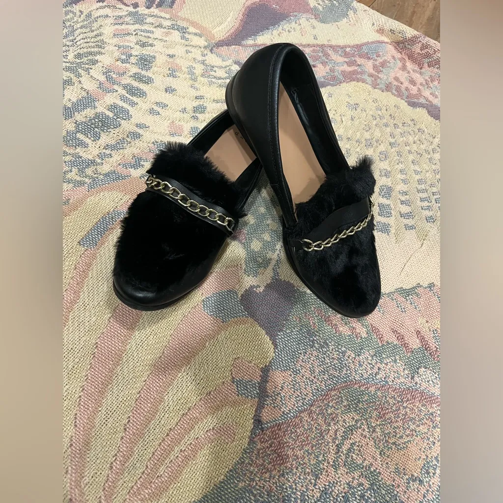 A New Day Black Loafers with Gold Chain - Image 7