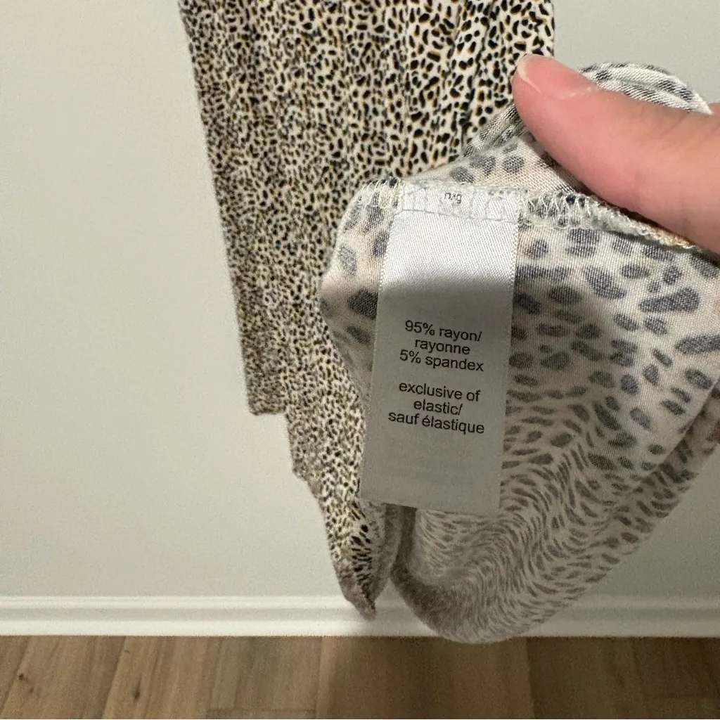 Maurice’s 24/7 Animal Ruffle Strap Midi Dress black tan size‎ large - Image 6