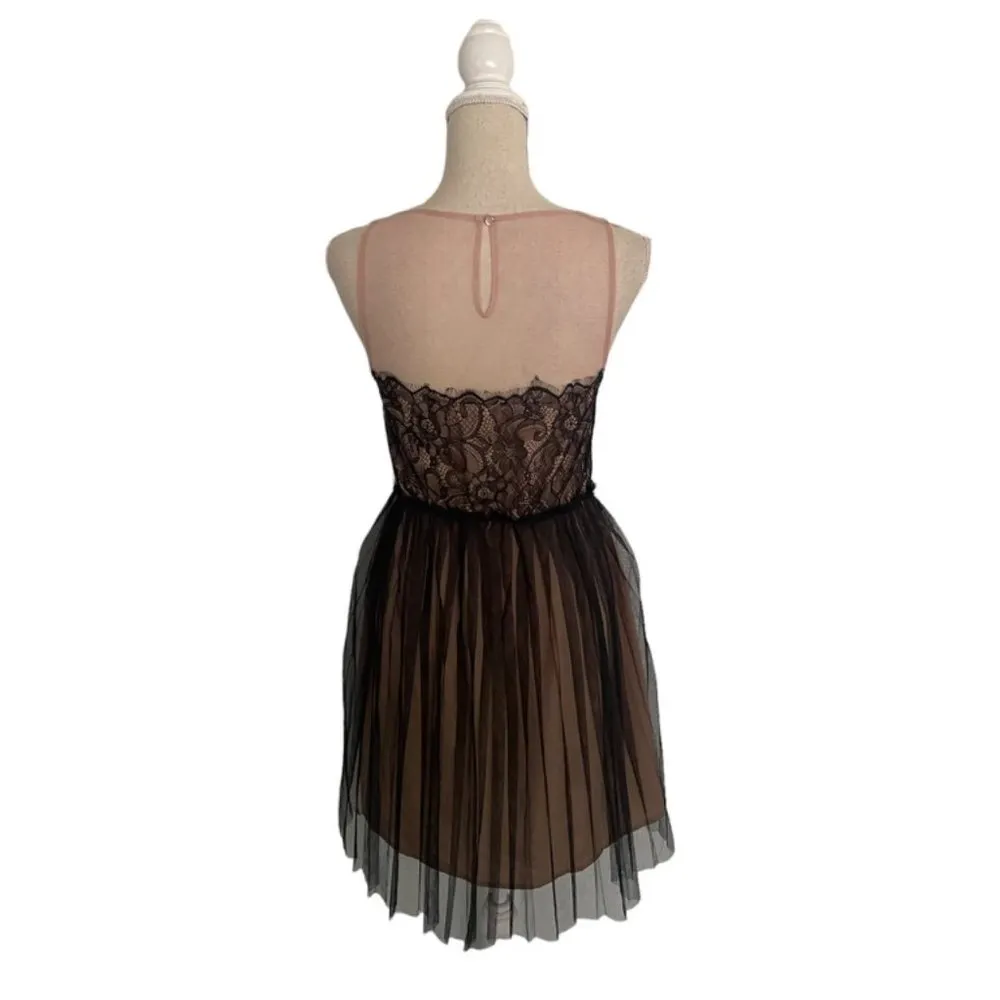 Pins and Needles Black Blush Tutu Lace Mini Dress Size S - Image 7