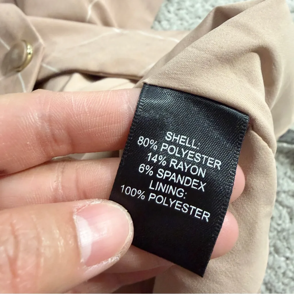 Bailey 44 Women’s Suit Vest V-Neck Windowpane Academia in Pink XL - Image 9