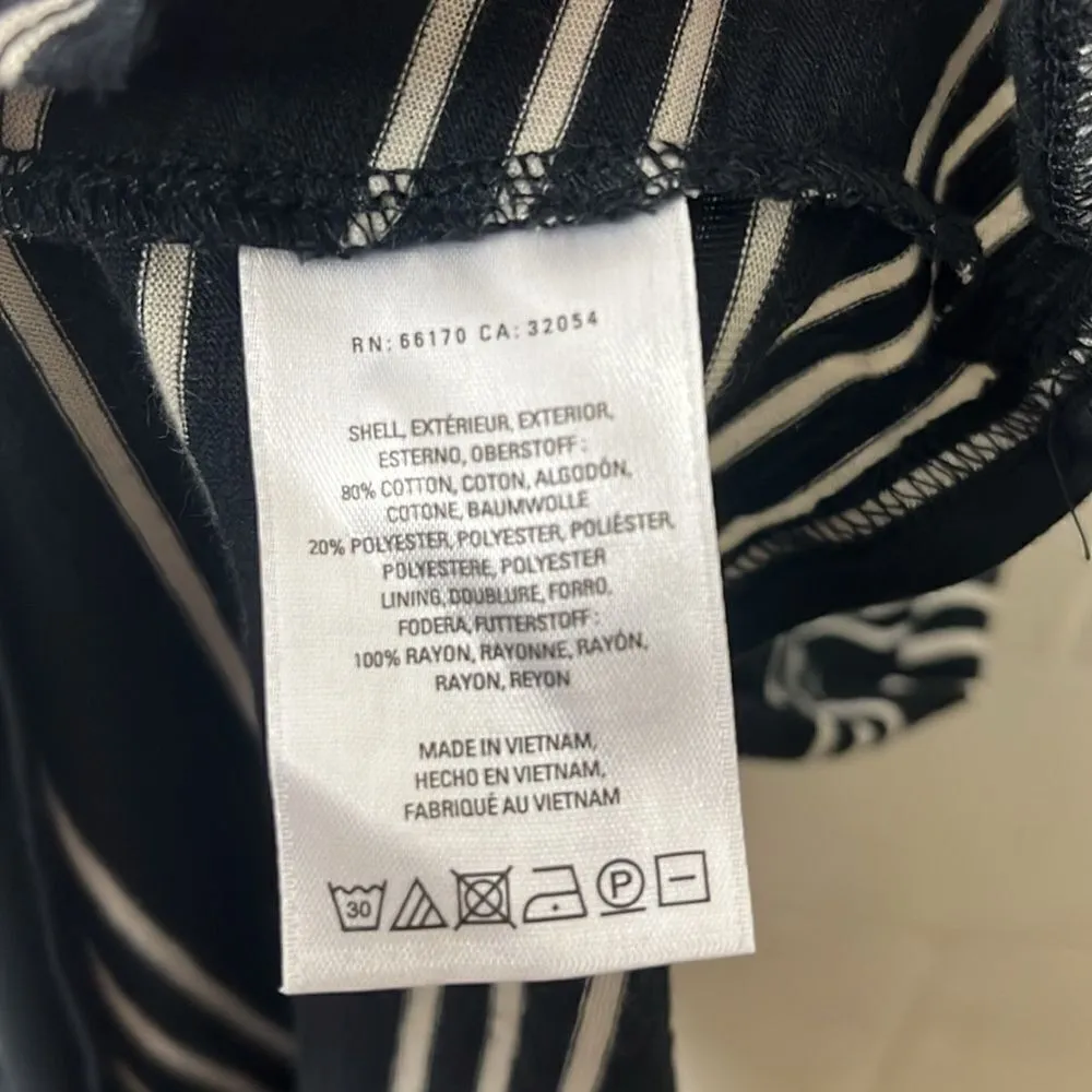 Anthropologie Maeve Moka one shoulder asymmetrical striped dress - Image 4