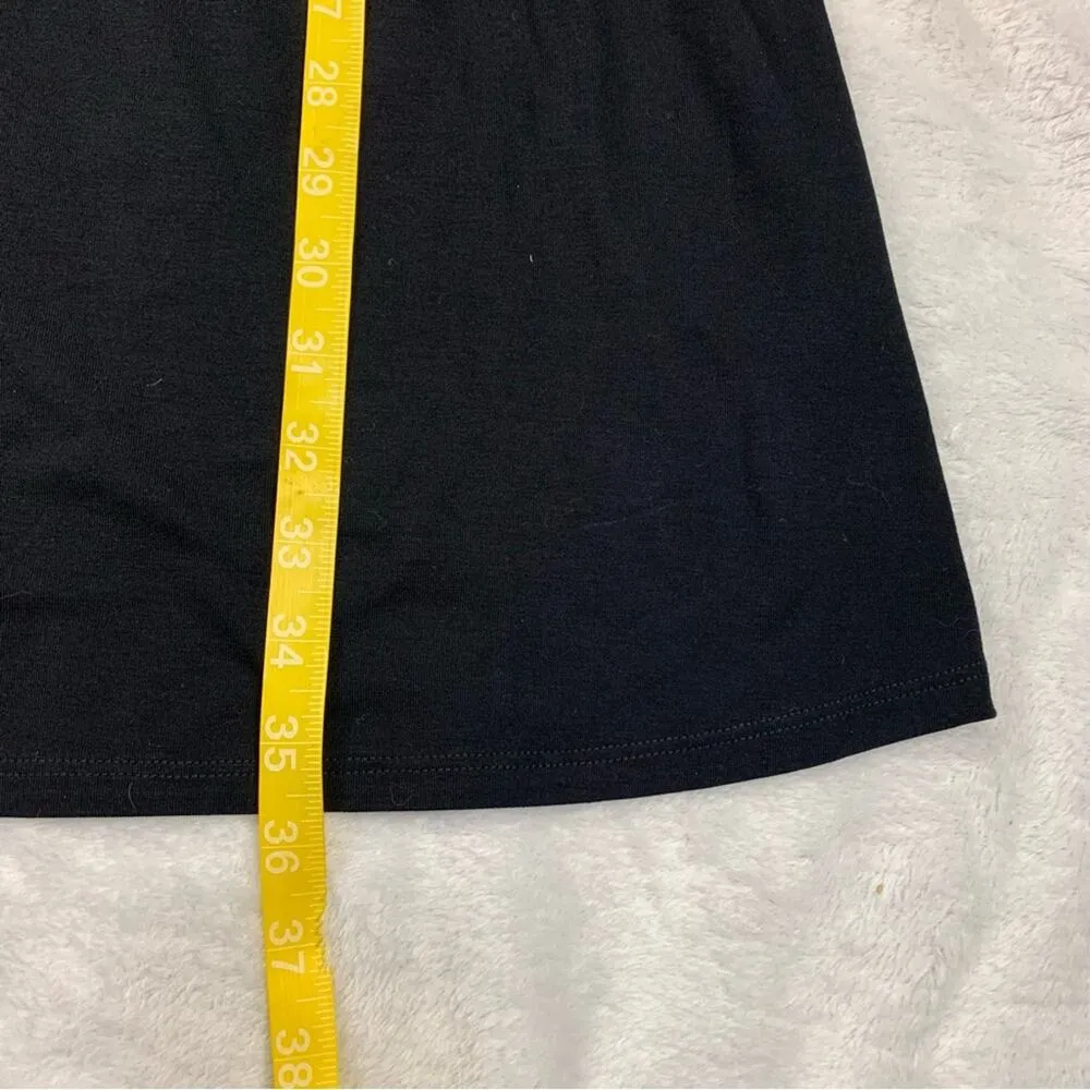 Boden womens size 6 long small basic jersey Black V - Image 6