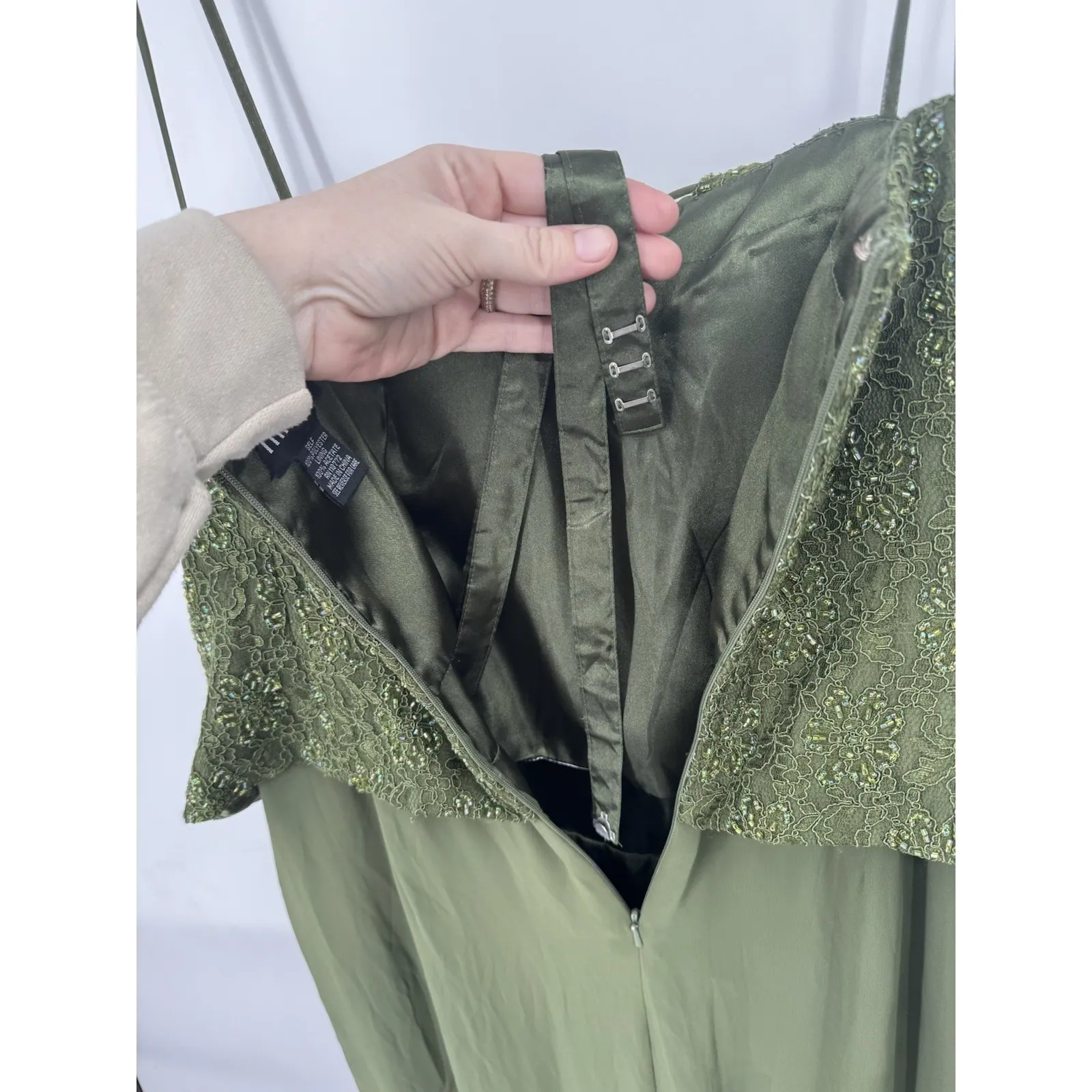 VTG Masoni Fairy Renaissance Whimsical Midi Dress Women 20 Green Goblin Gremlin Size undefined - Image 13