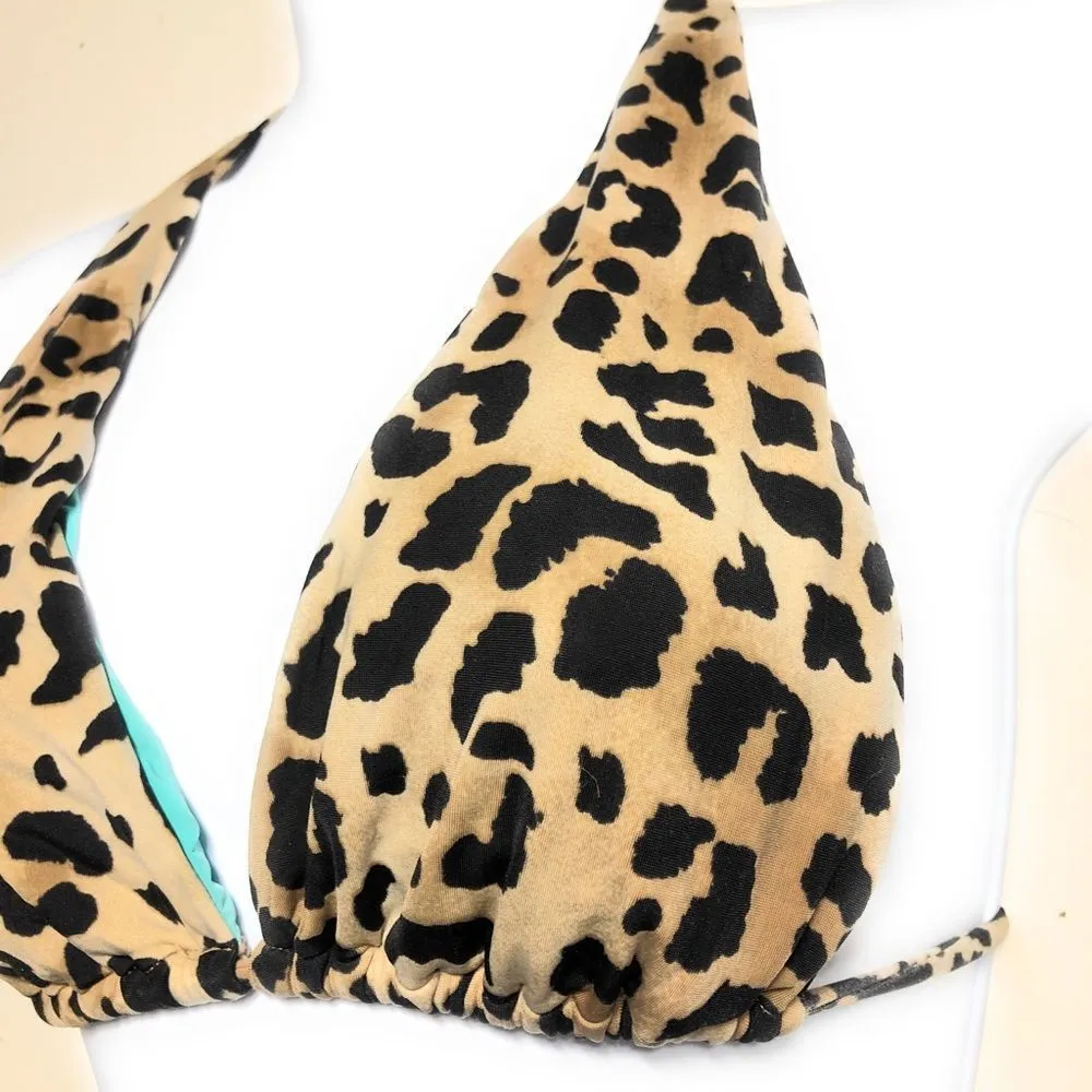 VIX Leopard Print Bikini‎ Top Brown - Image 2