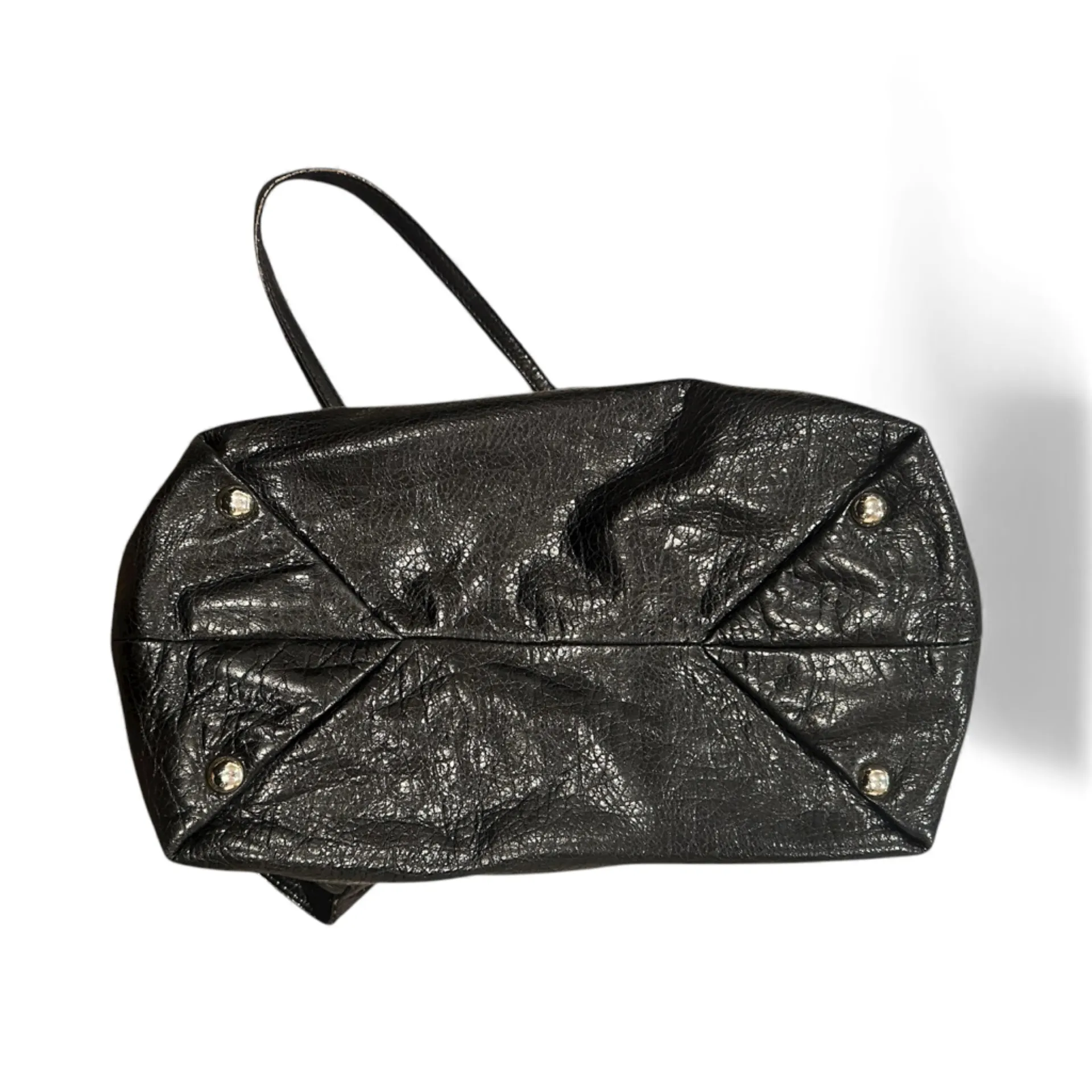 JIMMY CHOO BLACK SOFT LEATHER HANDBAG - Image 3