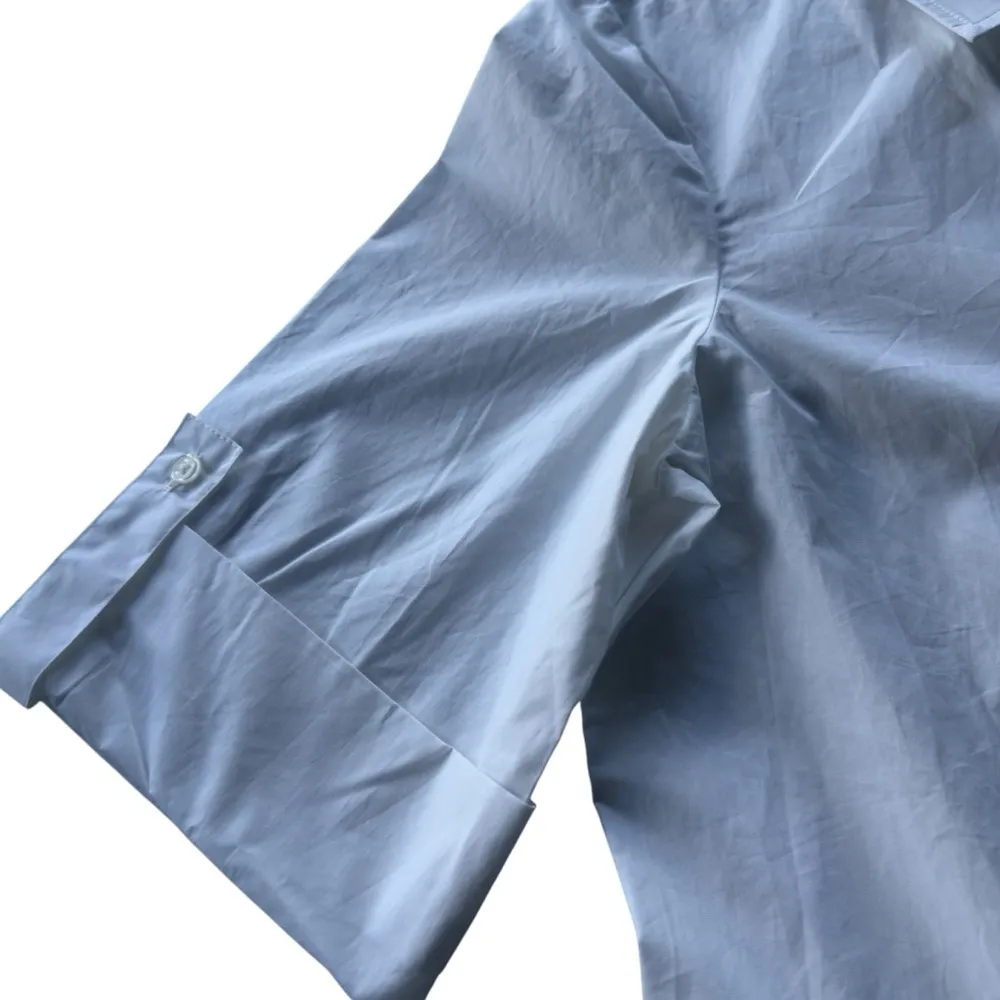 Madewell Button-Front Mini Shirtdress In Poplin Size S - Image 7