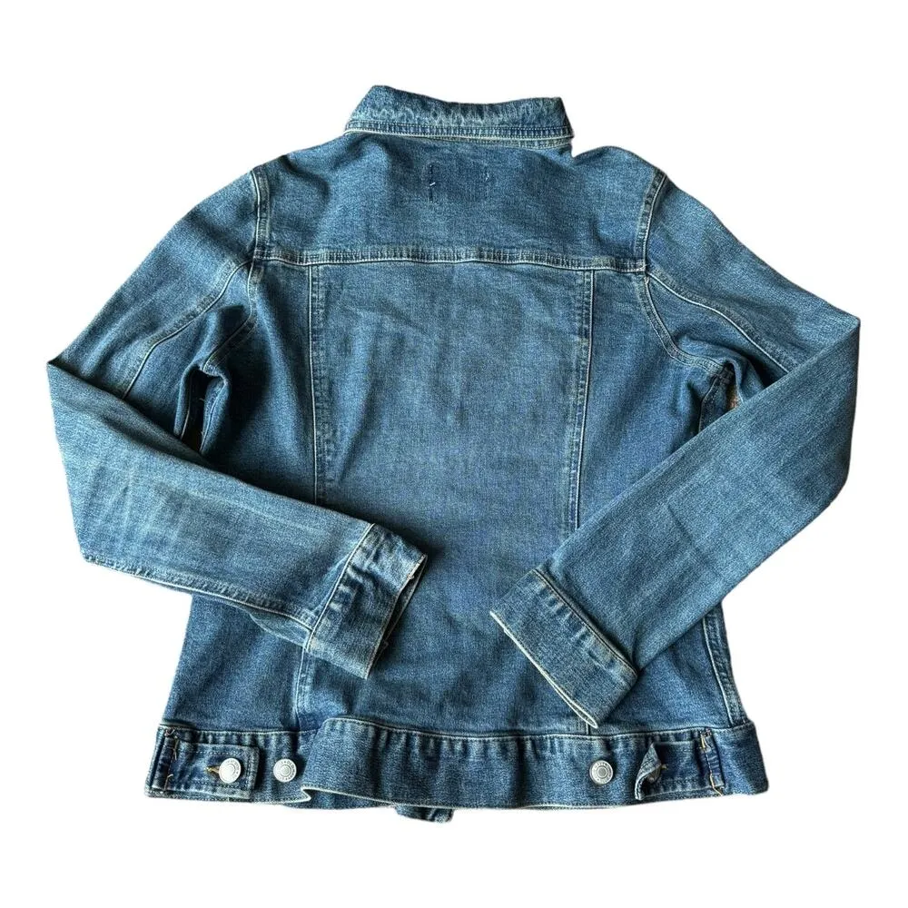Vintage Y2K blue denim jacket Old Navy from spring 2003 size Small - Image 13