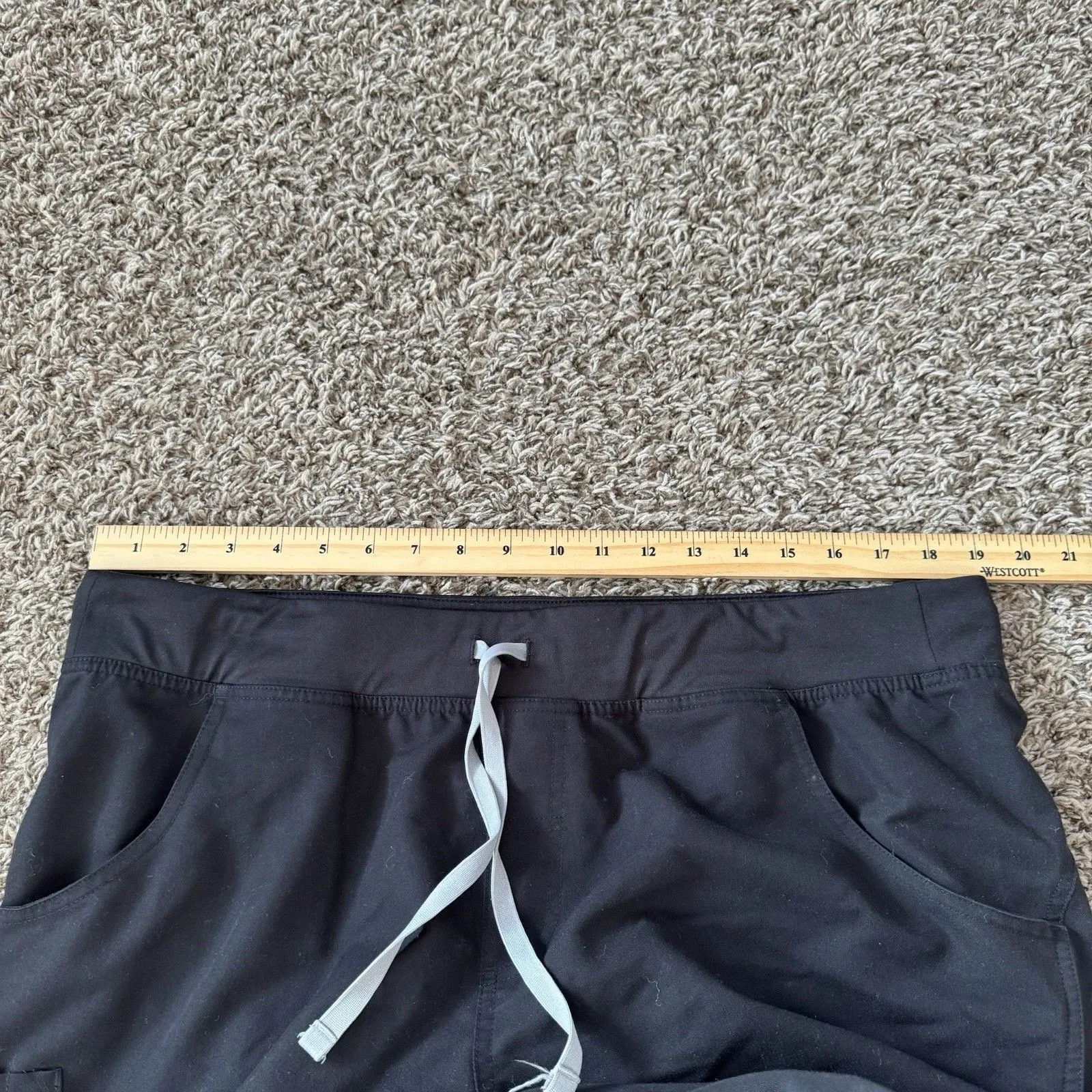 FIGS Women’s Kade Cargo Scrub Pants Black Size XLT Style T21004T - Image 9