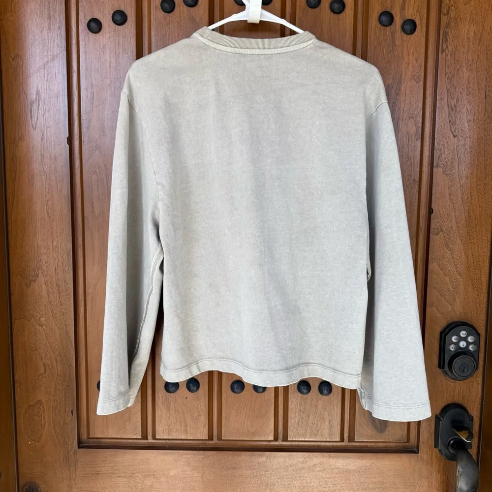 Zara Beige Wide Sleeve‎ Crewneck Sweater Small - Image 4