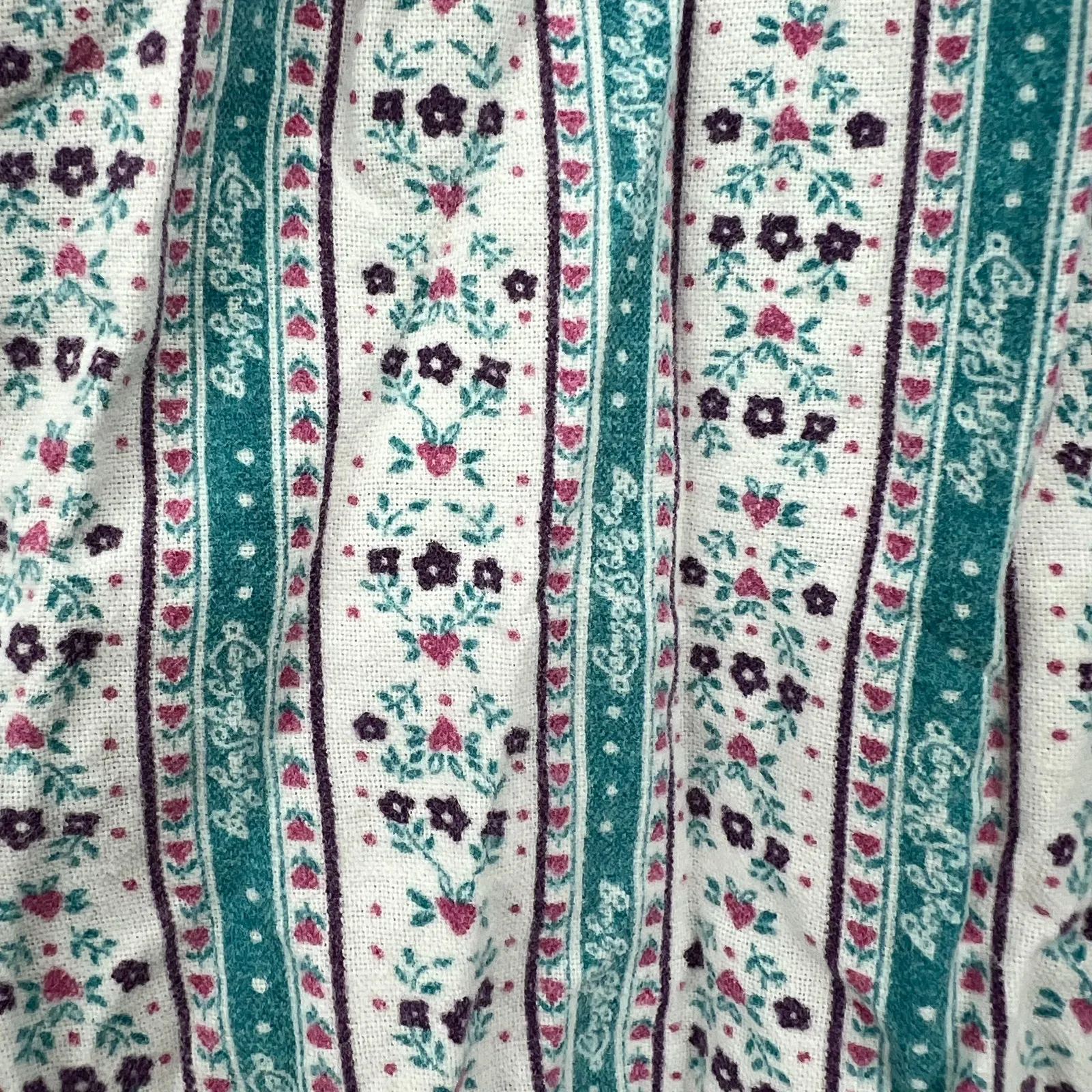 Vintage Lanz of Salzburg Nightgown Women's Size XL Cotton Flannel Floral Long - Image 3