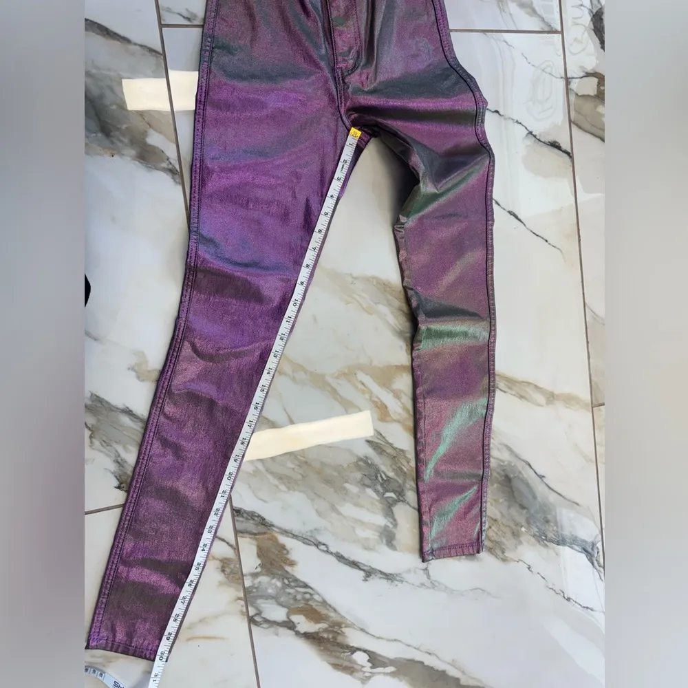 High Waist Jeans Purple - Image 8