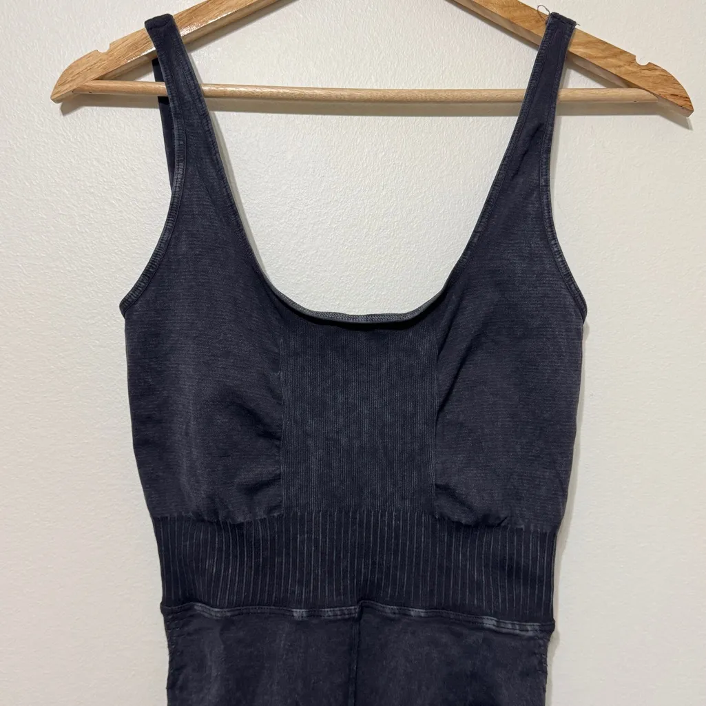 FP Movement Good Karma Onesie Size XS SMALL WASHED BLACK FREE PEOPLE - Image 4