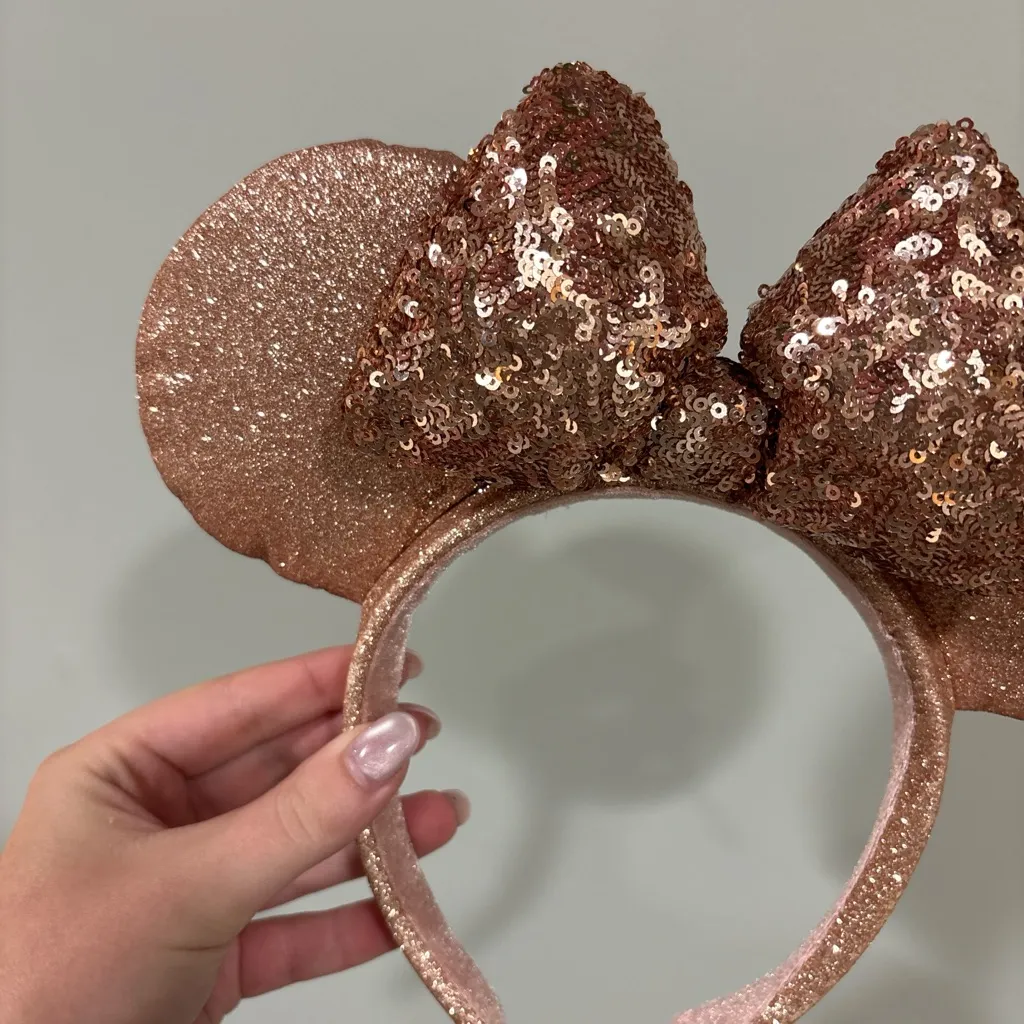 Rose gold Mouse Ears Headband - Image 2